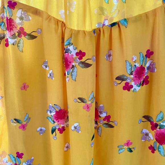 Midnight Sky Yellow Floral Blouse - Picture 5 of 9